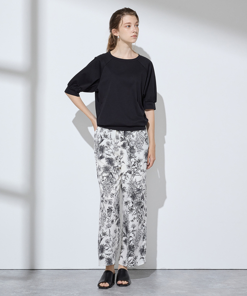 LE SOUK HOLIDAY(ルスークホリデー)の「クルーネックTシャツ(Tシャツ/カットソー・レディース・ブラック/オフホワイト/カーキ・M/L)」の15枚目の写真