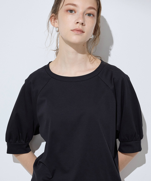 LE SOUK HOLIDAY(ルスークホリデー)の「クルーネックTシャツ(Tシャツ/カットソー・レディース・ブラック/オフホワイト/カーキ・M/L)」の14枚目の写真
