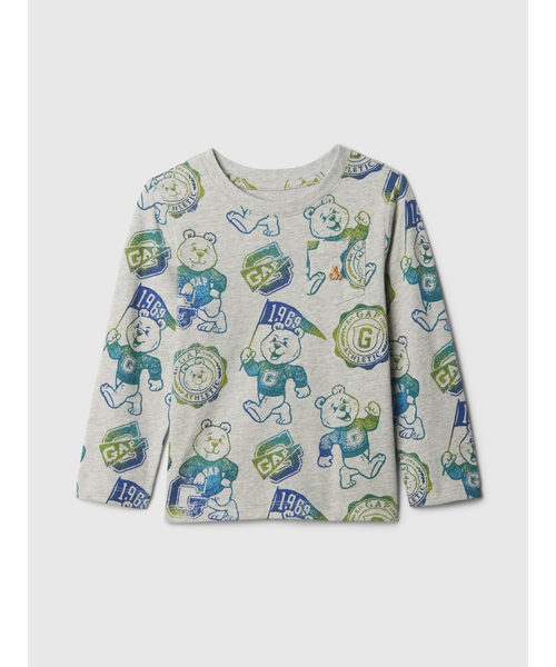 GAP(ギャップ)の「babyGap ブラナン フェイバリット ポケットTシャツ(Tシャツ/カットソー・キッズ・その他/ライトグレー/ブラック/ブルー・95cm/110cm/105cm/100cm/80cm/90cm)」の1枚目の写真