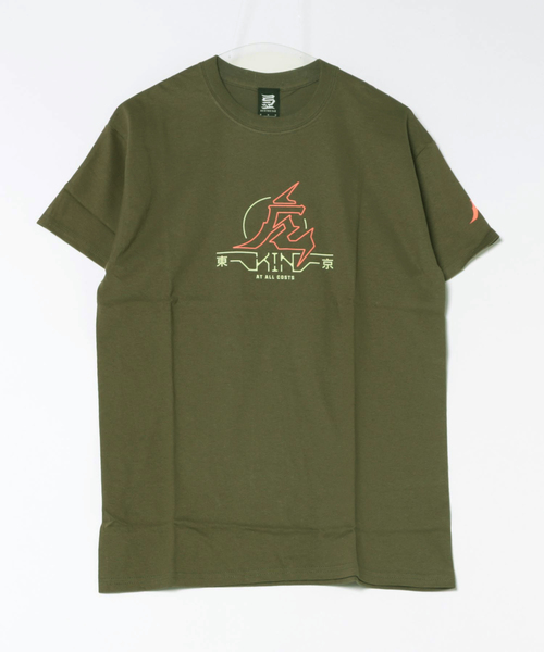 B.I.D.(ビーアイディー)の「《KINJAZ》Graphic T(Tシャツ/カットソー・メンズ・オリーブ/ホワイト・LARGE/MEDIUM)」の2枚目の写真