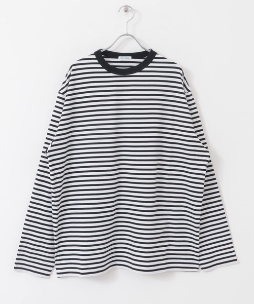 FORK&SPOON(フォークアンドスプーン)の「FORK&SPOON ボーダーロングスリーブTシャツ(Tシャツ/カットソー・メンズ・ブラック系その他/ブルー系その他/ホワイト系その他・4/5)」の10枚目の写真
