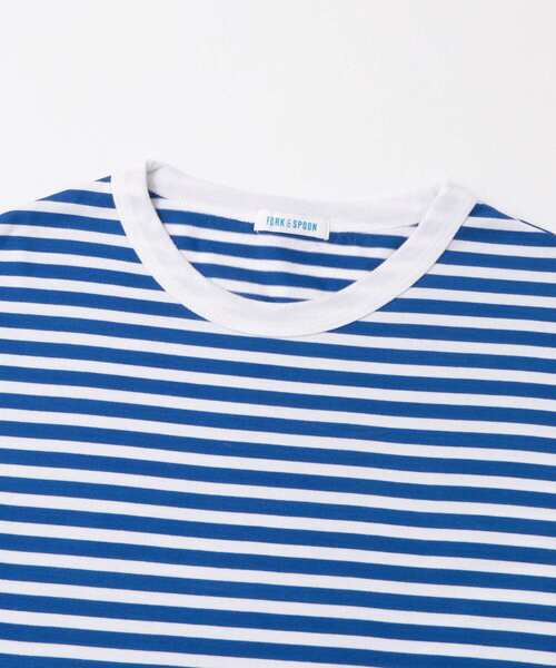 FORK&SPOON(フォークアンドスプーン)の「FORK&SPOON ボーダーロングスリーブTシャツ(Tシャツ/カットソー・メンズ・ブラック系その他/ブルー系その他/ホワイト系その他・4/5)」の14枚目の写真