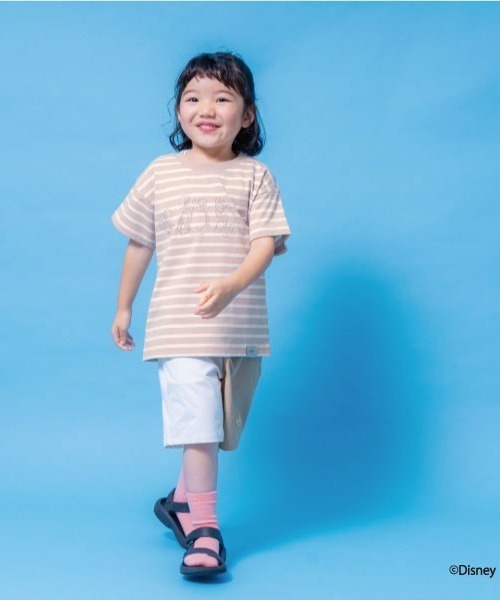 and D. petit main（アンドディープティマイン）の「【Disney】ピーター・パン/発砲プリント半袖Tシャツ（Tシャツ/カットソー・キッズ・ブルー/ベージュ・100cm/110cm/120cm/130cm/140cm/150cm）」の3枚目の写真