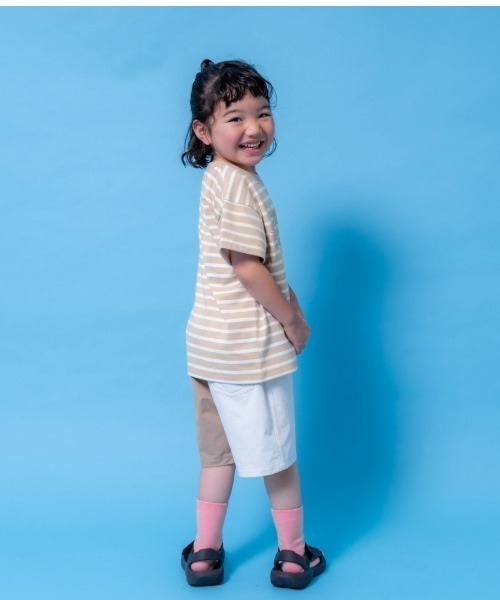 and D. petit main（アンドディープティマイン）の「【Disney】ピーター・パン/発砲プリント半袖Tシャツ（Tシャツ/カットソー・キッズ・ブルー/ベージュ・100cm/110cm/120cm/130cm/140cm/150cm）」の4枚目の写真