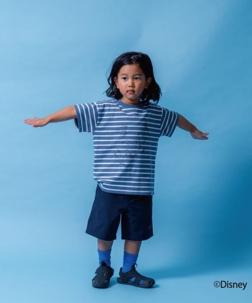 and D. petit main（アンドディープティマイン）の「【Disney】ピーター・パン/発砲プリント半袖Tシャツ（Tシャツ/カットソー・キッズ・ブルー/ベージュ・100cm/110cm/120cm/130cm/140cm/150cm）」の7枚目の写真