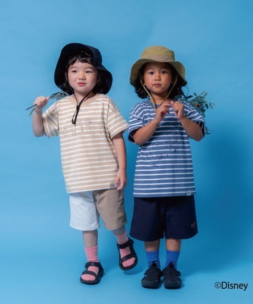 and D. petit main（アンドディープティマイン）の「【Disney】ピーター・パン/発砲プリント半袖Tシャツ（Tシャツ/カットソー・キッズ・ブルー/ベージュ・100cm/110cm/120cm/130cm/140cm/150cm）」の8枚目の写真