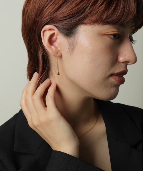 ORLEAN(オルレアン)の「【ORLEAN】ハートモチーフチェーンピアス(ピアス(両耳用)・レディース・シルバー/ゴールド・フリー)」の11枚目の写真