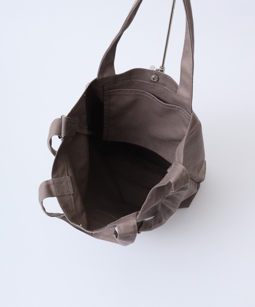 SCANDINAVIAN FOREST（スカンジナビアン・フォレスト）の「SCANDINAVIAN FOREST　キャンバストートBAG（トートバッグ・メンズ・ブラック/ナチュラル/ベージュ系その他/チャコール・F）」の10枚目の写真