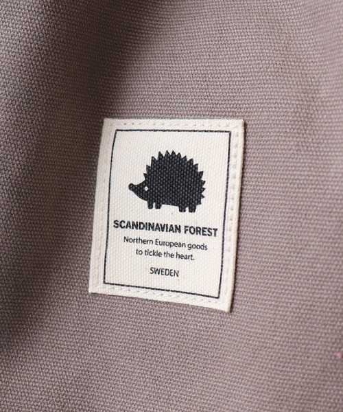 SCANDINAVIAN FOREST（スカンジナビアン・フォレスト）の「SCANDINAVIAN FOREST　キャンバストートBAG（トートバッグ・メンズ・ブラック/ナチュラル/ベージュ系その他/チャコール・F）」の5枚目の写真