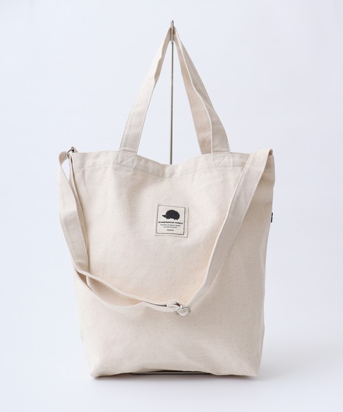 SCANDINAVIAN FOREST（スカンジナビアン・フォレスト）の「SCANDINAVIAN FOREST　キャンバストートBAG（トートバッグ・メンズ・ブラック/ナチュラル/ベージュ系その他/チャコール・F）」の13枚目の写真