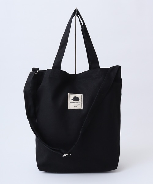 SCANDINAVIAN FOREST（スカンジナビアン・フォレスト）の「SCANDINAVIAN FOREST　キャンバストートBAG（トートバッグ・メンズ・ブラック/ナチュラル/ベージュ系その他/チャコール・F）」の12枚目の写真