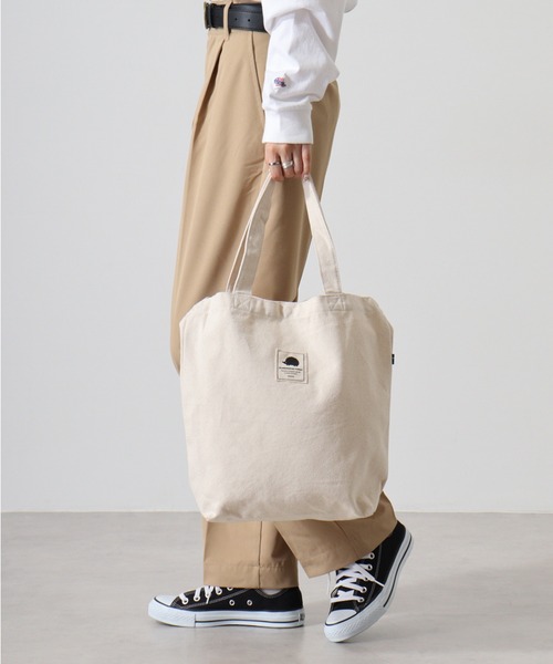 SCANDINAVIAN FOREST（スカンジナビアン・フォレスト）の「SCANDINAVIAN FOREST　キャンバストートBAG（トートバッグ・メンズ・ブラック/ナチュラル/ベージュ系その他/チャコール・F）」の22枚目の写真