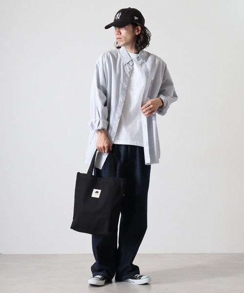 SCANDINAVIAN FOREST（スカンジナビアン・フォレスト）の「SCANDINAVIAN FOREST　キャンバストートBAG（トートバッグ・メンズ・ブラック/ナチュラル/ベージュ系その他/チャコール・F）」の17枚目の写真