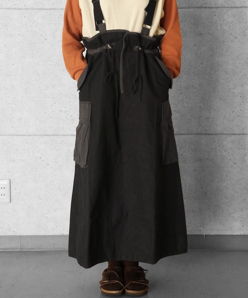 【セール】ミリタリーサスペンダースカート（スカート）｜KRIFF MAYER Lady's Collection（クリフメイヤーレディースコレクション）