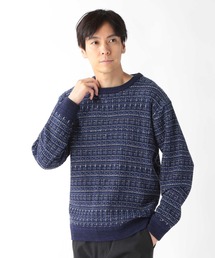 UNION STATION | ツイードライクニットリラックスプルオーバー(ニット/セーター)