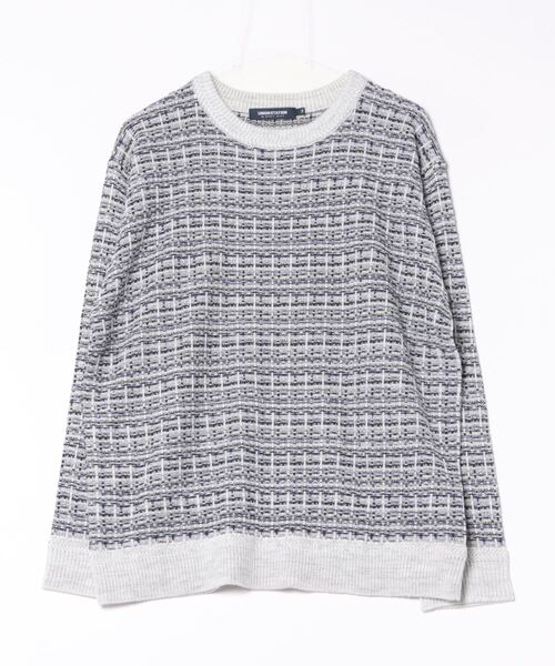 UNION STATION(ユニオンステーション)の「ツイードライクニットリラックスプルオーバー(ニット/セーター・メンズ・ネイビー/ホワイト/ブラック・M/L/LL)」の19枚目の写真