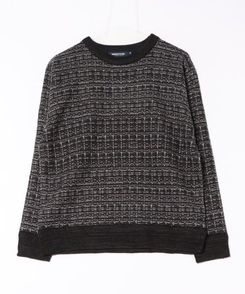 UNION STATION(ユニオンステーション)の「ツイードライクニットリラックスプルオーバー(ニット/セーター・メンズ・ネイビー/ホワイト/ブラック・M/L/LL)」の20枚目の写真