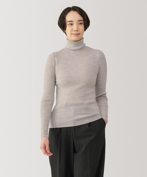 無印良品（ムジルシリョウヒン）の「婦人 洗えるウールハイゲージリブ