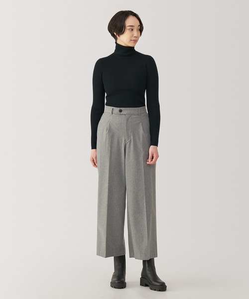 無印良品(ムジルシリョウヒン)の「婦人 洗えるウールハイゲージリブタートルネックセーター(ニット/セーター・レディース・ブラック/マスタード/オートミール/ダークグレー/オフホワイト/スモークピンク/ダークグリーン/レッド・M/S/XL/L)」の15枚目の写真