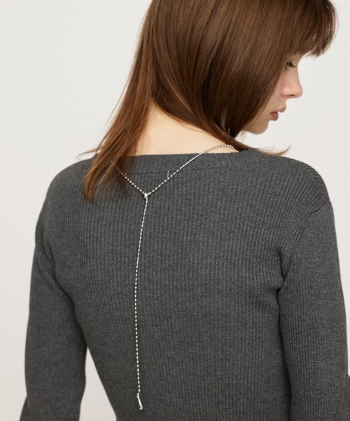 SLY（スライ）の「BALL CHAIN MANY WAY N/C ボール チェーン メニー ウェイ ネックレス（ネックレス・レディース・シルバー/ゴールド・FREE）」の7枚目の写真