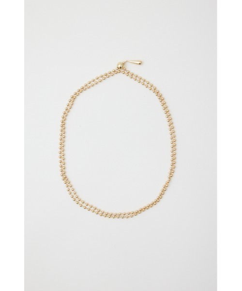 SLY（スライ）の「BALL CHAIN MANY WAY N/C ボール チェーン メニー ウェイ ネックレス（ネックレス・レディース・シルバー/ゴールド・FREE）」の5枚目の写真