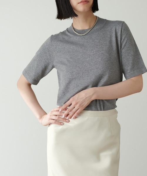 LARUTA(ラルータ)の「【LARUTA】シンプルラメニット(ニット/セーター・レディース・モカ/ライトベージュ/ブラック/チャコールグレー・FREE)」の14枚目の写真
