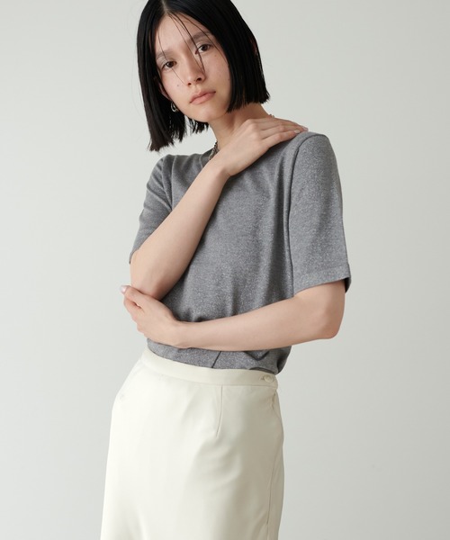 LARUTA(ラルータ)の「【LARUTA】シンプルラメニット(ニット/セーター・レディース・モカ/ライトベージュ/ブラック/チャコールグレー・FREE)」の15枚目の写真