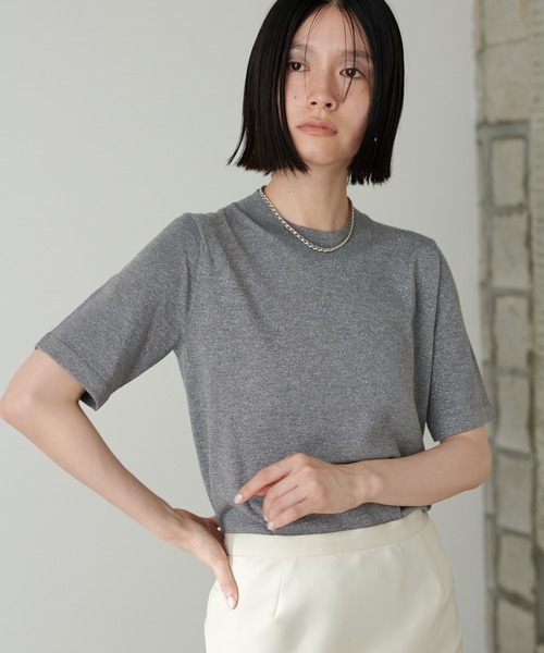 LARUTA(ラルータ)の「【LARUTA】シンプルラメニット(ニット/セーター・レディース・モカ/ライトベージュ/ブラック/チャコールグレー・FREE)」の12枚目の写真