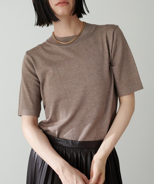 LARUTA(ラルータ)の「【LARUTA】シンプルラメニット(ニット/セーター・レディース・モカ/ライトベージュ/ブラック/チャコールグレー・FREE)」の18枚目の写真