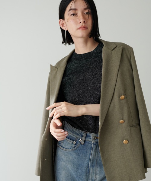 LARUTA(ラルータ)の「【LARUTA】シンプルラメニット(ニット/セーター・レディース・モカ/ライトベージュ/ブラック/チャコールグレー・FREE)」の8枚目の写真