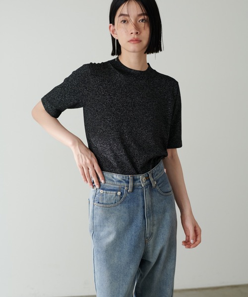 LARUTA(ラルータ)の「【LARUTA】シンプルラメニット(ニット/セーター・レディース・モカ/ライトベージュ/ブラック/チャコールグレー・FREE)」の6枚目の写真
