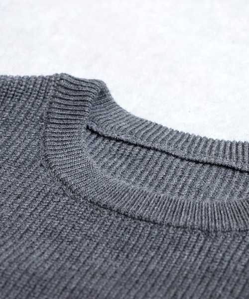 antiqua(アンティカ)の「異素材切り替えニット(ニット/セーター・レディース・グレー/ブラック・ONESIZE)」の18枚目の写真