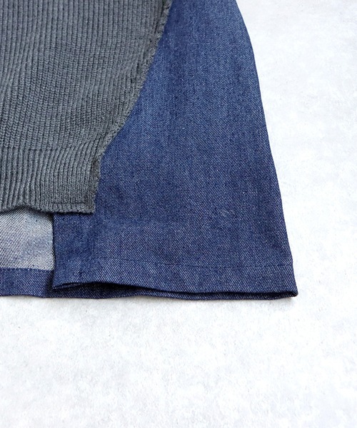 antiqua(アンティカ)の「異素材切り替えニット(ニット/セーター・レディース・グレー/ブラック・ONESIZE)」の20枚目の写真