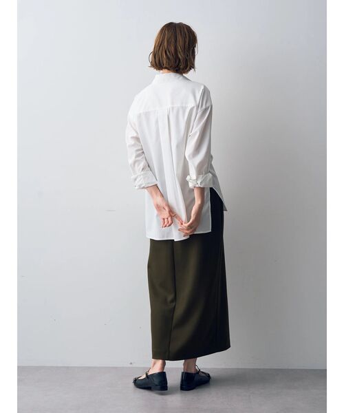 YECCA VECCA(イェッカヴェッカ)の「ロングシャツ(シャツ/ブラウス・レディース・オフホワイト/ブルー/ベージュ/ネイビー・FREE)」の7枚目の写真