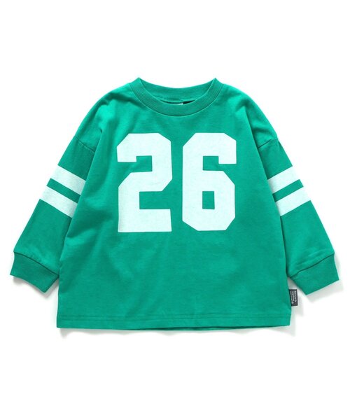 BREEZE（ブリーズ）の「ロゴ&ナンバリング ロンT（Tシャツ/カットソー・キッズ・ブラック/オフホワイト/ブルー/レッド/ピンク/グリーン・90/100/110/120/80/130/140）」の21枚目の写真