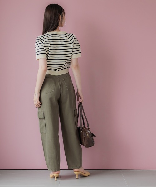 coca（coca）（コカ）の「カーブカーゴパンツ（カーゴパンツ・レディース・カーキ/ブラック・S/M/L）」の5枚目の写真