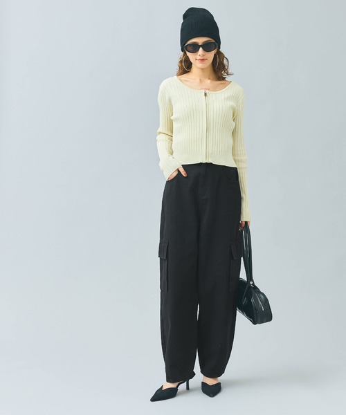 coca（coca）（コカ）の「カーブカーゴパンツ（カーゴパンツ・レディース・カーキ/ブラック・S/M/L）」の8枚目の写真