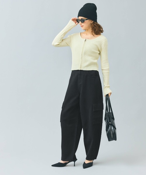 coca（coca）（コカ）の「カーブカーゴパンツ（カーゴパンツ・レディース・カーキ/ブラック・S/M/L）」の10枚目の写真