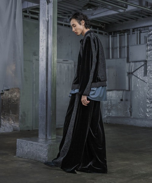 HARE（ハレ）の「【SET UP対応】ベロアレーストラックジャケット(HARE)（ブルゾン・メンズ・ブラック/グレー・SMALL/MEDIUM）」の18枚目の写真