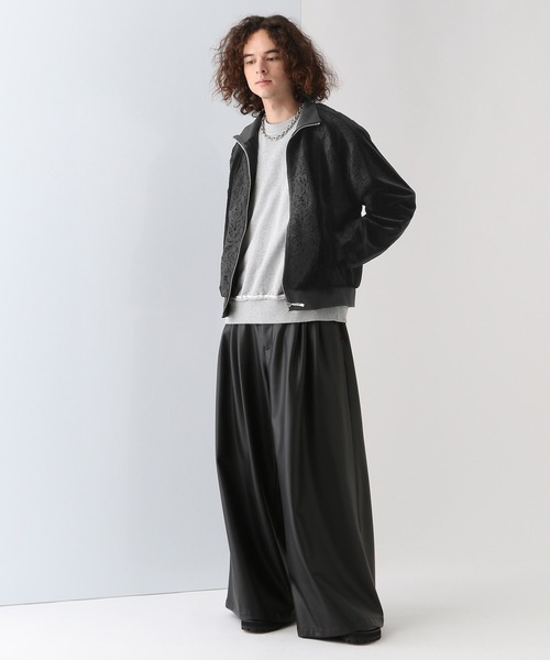HARE（ハレ）の「【SET UP対応】ベロアレーストラックジャケット(HARE)（ブルゾン・メンズ・ブラック/グレー・SMALL/MEDIUM）」の8枚目の写真
