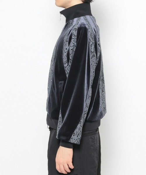 HARE（ハレ）の「【SET UP対応】ベロアレーストラックジャケット(HARE)（ブルゾン・メンズ・ブラック/グレー・SMALL/MEDIUM）」の9枚目の写真