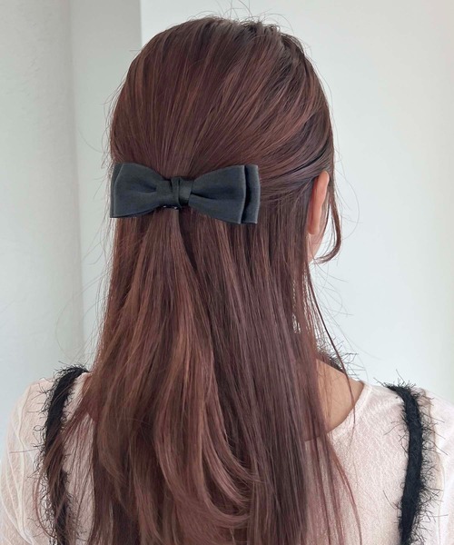 apres jour clair×ARIAZ】リボンバレッタ（バレッタ/ヘアクリップ 