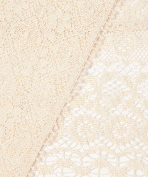 studio CLIP（スタディオクリップ）の「レースパッチワークストール（ストール/ショール・レディース・オフホワイト/ベージュ・FREE）」の6枚目の写真