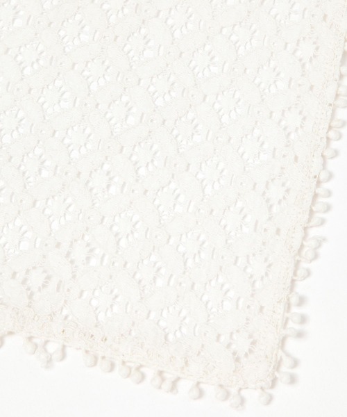 studio CLIP（スタディオクリップ）の「レースパッチワークストール（ストール/ショール・レディース・オフホワイト/ベージュ・FREE）」の7枚目の写真