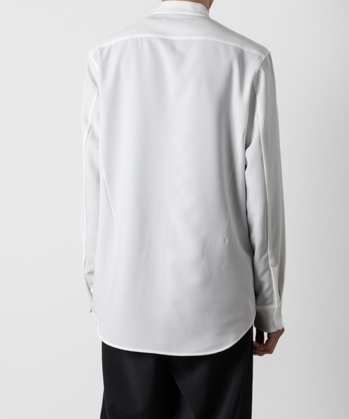 ATTACHMENT(アタッチメント)の「PE コンパクトツイル バンドカラードレスシャツ / PE COMPACT TWILL BAND COLLAR DRESS SHIRT(シャツ/ブラウス・メンズ・ブラック/ホワイト/グレー・1/2/3/4)」の7枚目の写真