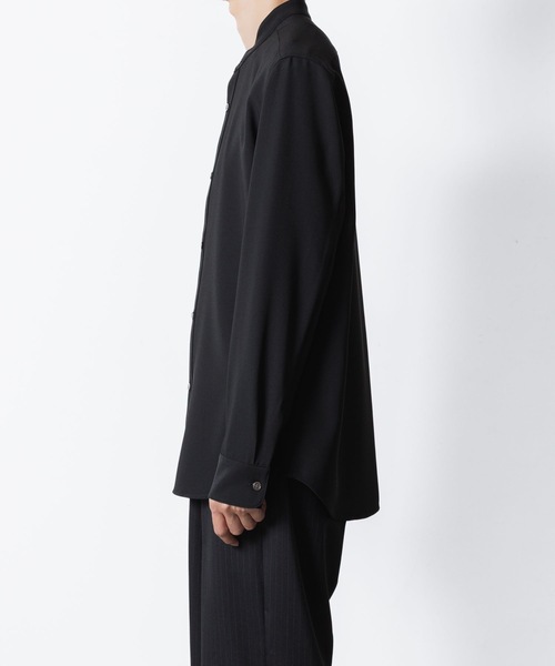 ATTACHMENT(アタッチメント)の「PE コンパクトツイル バンドカラードレスシャツ / PE COMPACT TWILL BAND COLLAR DRESS SHIRT(シャツ/ブラウス・メンズ・ブラック/ホワイト/グレー・1/2/3/4)」の13枚目の写真