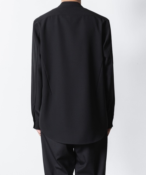 ATTACHMENT(アタッチメント)の「PE コンパクトツイル バンドカラードレスシャツ / PE COMPACT TWILL BAND COLLAR DRESS SHIRT(シャツ/ブラウス・メンズ・ブラック/ホワイト/グレー・1/2/3/4)」の14枚目の写真