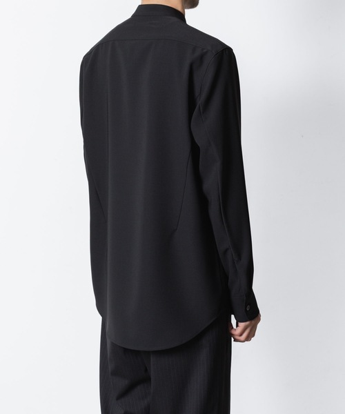 ATTACHMENT(アタッチメント)の「PE コンパクトツイル バンドカラードレスシャツ / PE COMPACT TWILL BAND COLLAR DRESS SHIRT(シャツ/ブラウス・メンズ・ブラック/ホワイト/グレー・1/2/3/4)」の15枚目の写真