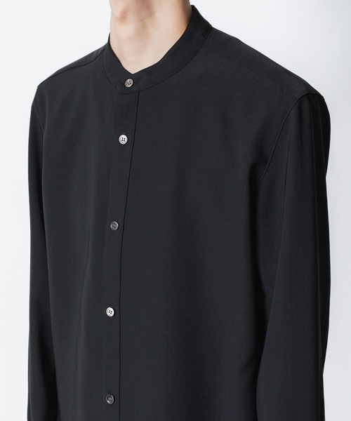 ATTACHMENT(アタッチメント)の「PE コンパクトツイル バンドカラードレスシャツ / PE COMPACT TWILL BAND COLLAR DRESS SHIRT(シャツ/ブラウス・メンズ・ブラック/ホワイト/グレー・1/2/3/4)」の16枚目の写真