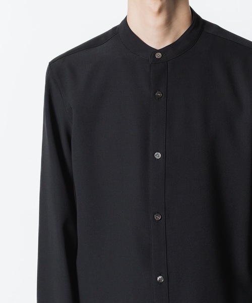 ATTACHMENT(アタッチメント)の「PE コンパクトツイル バンドカラードレスシャツ / PE COMPACT TWILL BAND COLLAR DRESS SHIRT(シャツ/ブラウス・メンズ・ブラック/ホワイト/グレー・1/2/3/4)」の17枚目の写真